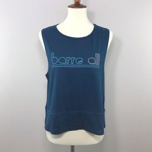 Like New "BARRE ALL" Champion Large SLEEVELESS CROP TANK
